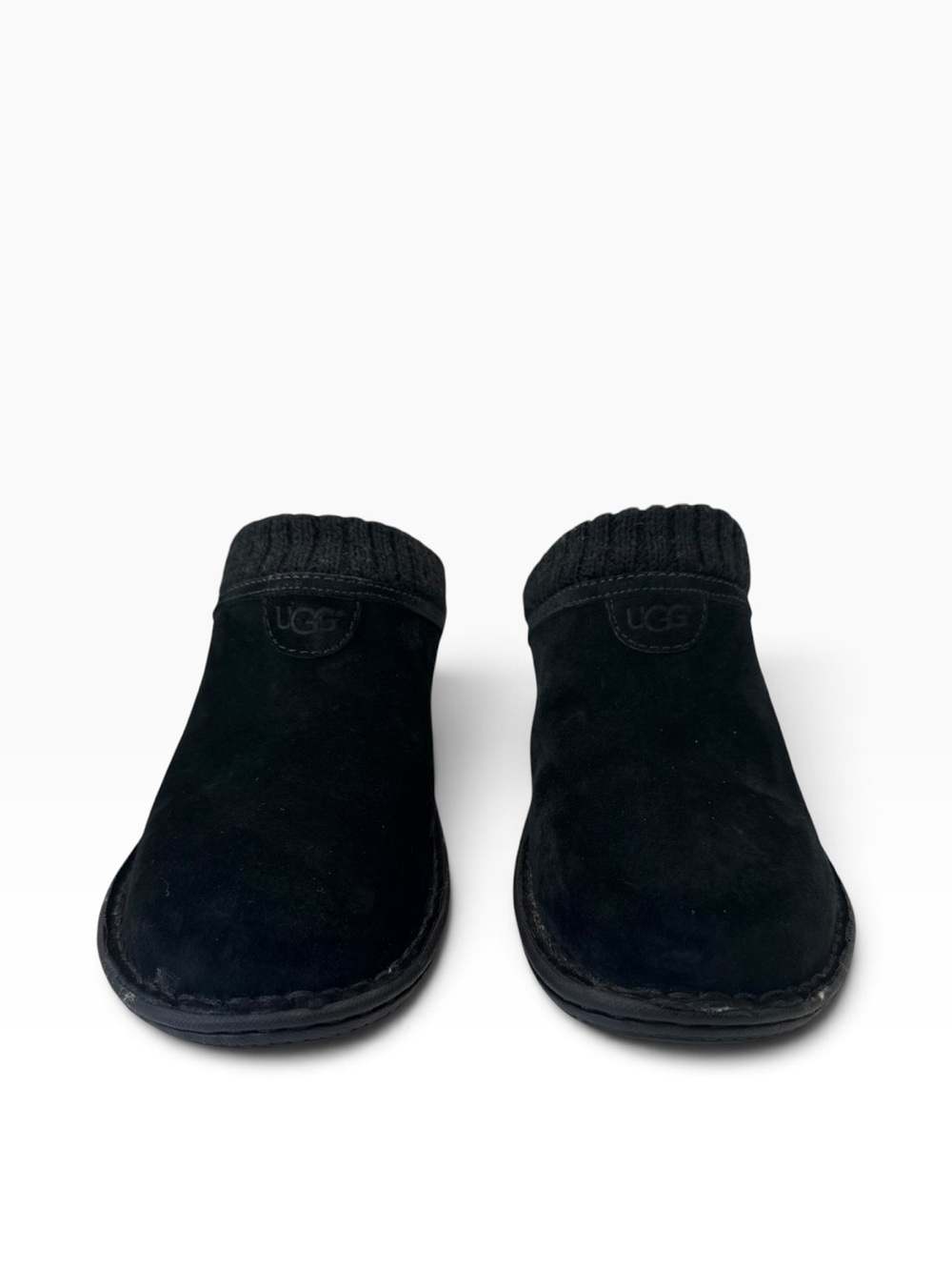 UGG Women's AUSTRALIA 1934 Gael Mules Clogs Suede Black Slip-On Cozy Fall Size 9